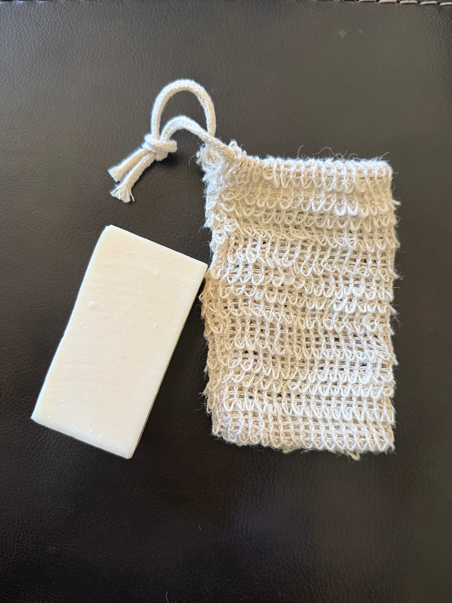 Grass-Fed Tallow Shampoo & Body Bar + Eco-Friendly Exfoliant Bag